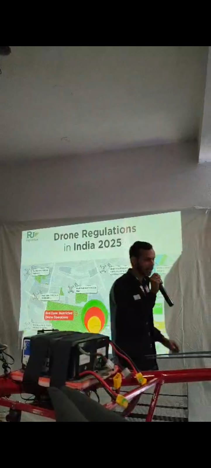 Drone training session at rohtas